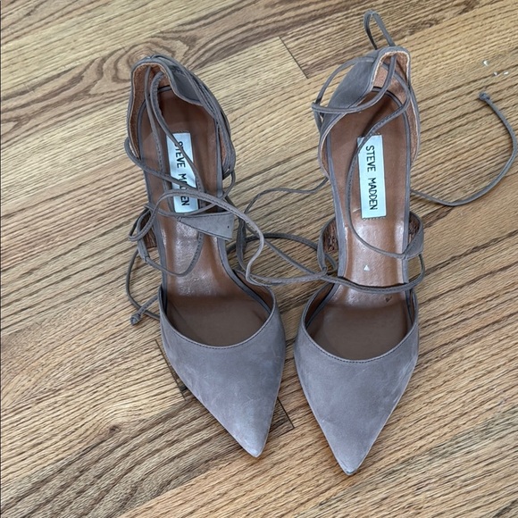 Steve Madden nude Women's Lace-Up Heels size 9.5 - Picture 2 of 5